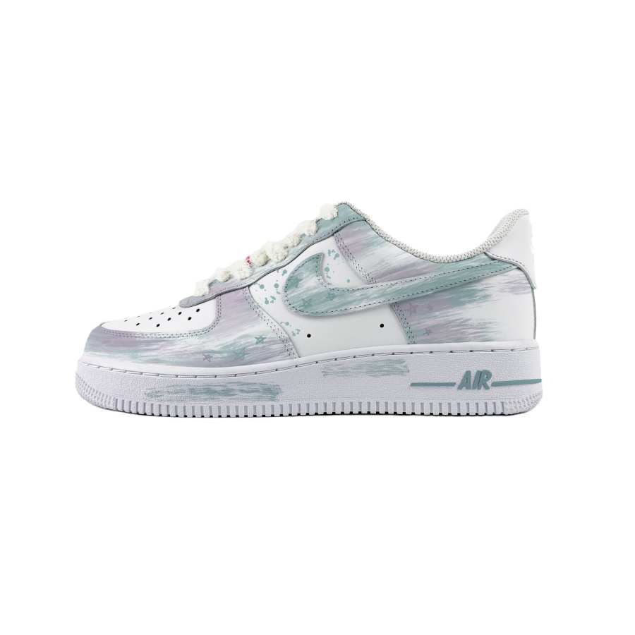 Nike Nike Air Force 1 Low top Skateboard Shoes Women's White Green