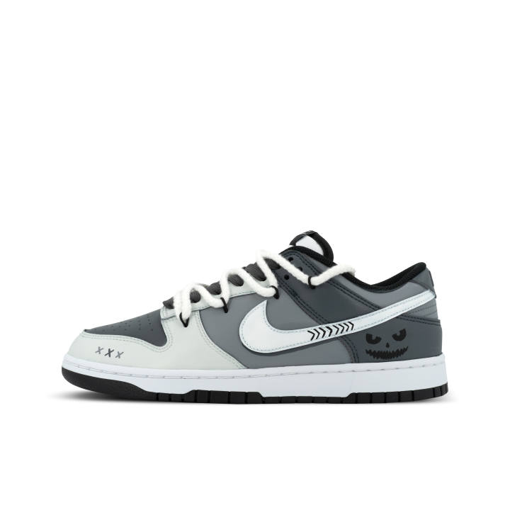 Nike Nike Dunk Gorilla Jester XJDD Gray Domain Player Leather Low top Skateboard Shoes Unisex Black Gray