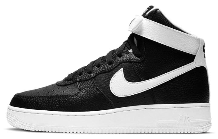 Nike Nike Air Force 1 High top Skateboard Shoes Men's Black White