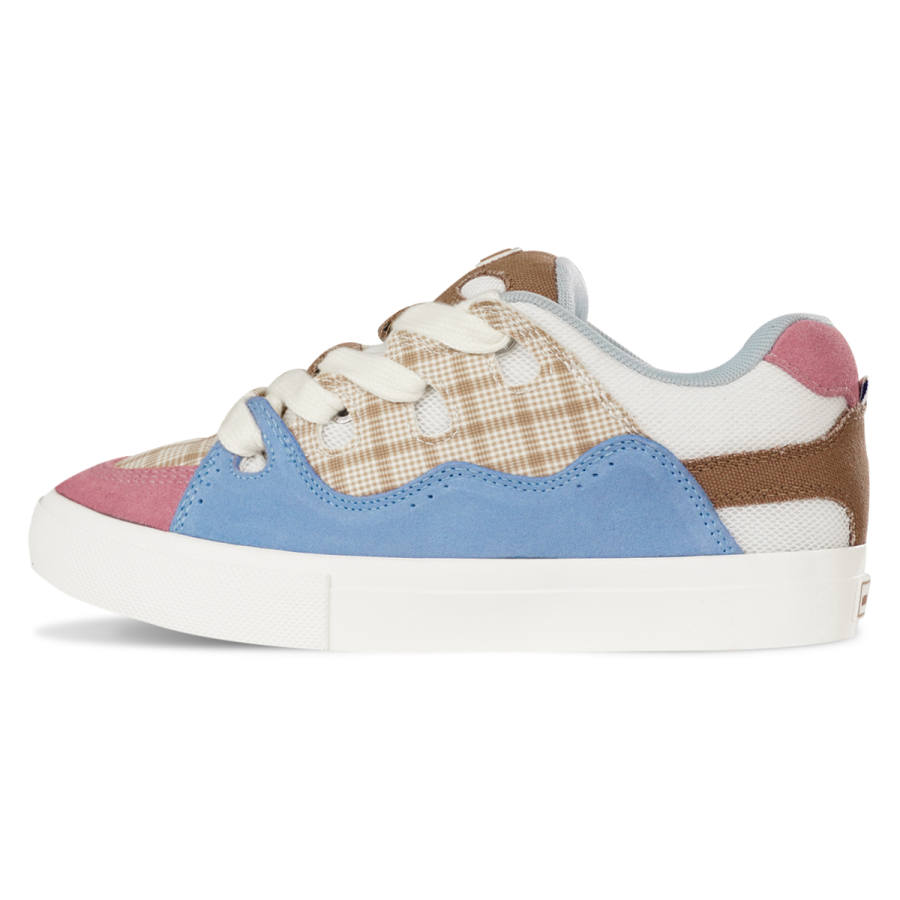 Ollieskate Wear resistant And Lightweight Low top Skateboard Shoes Unisex Brown Pink Blue