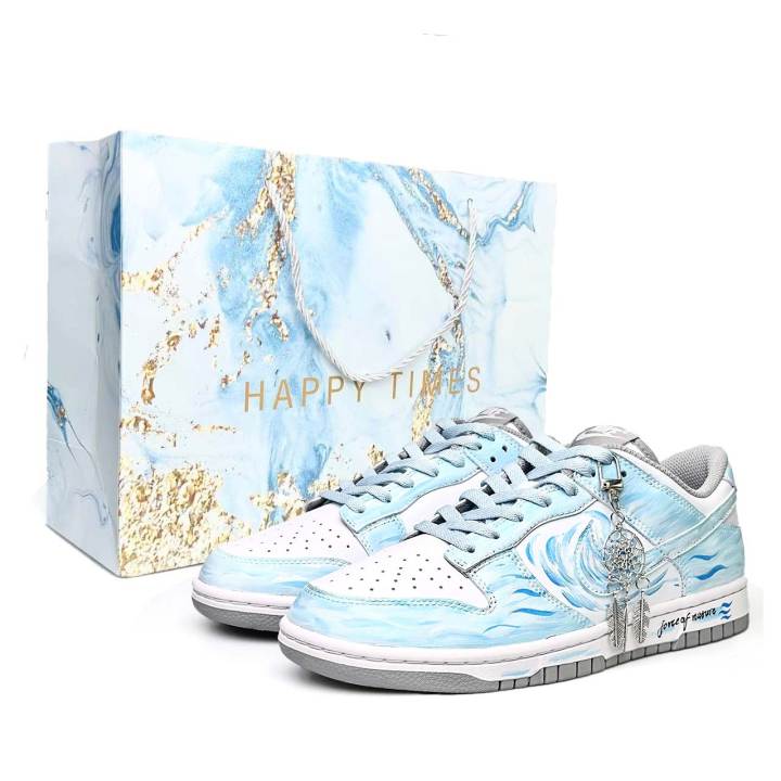 Nike Nike Dunk Wave Shadow Dream, Fall Winter, Horse Year CNY Abrasion Resistant Abrasion Resistant Low top Skateboard Shoes