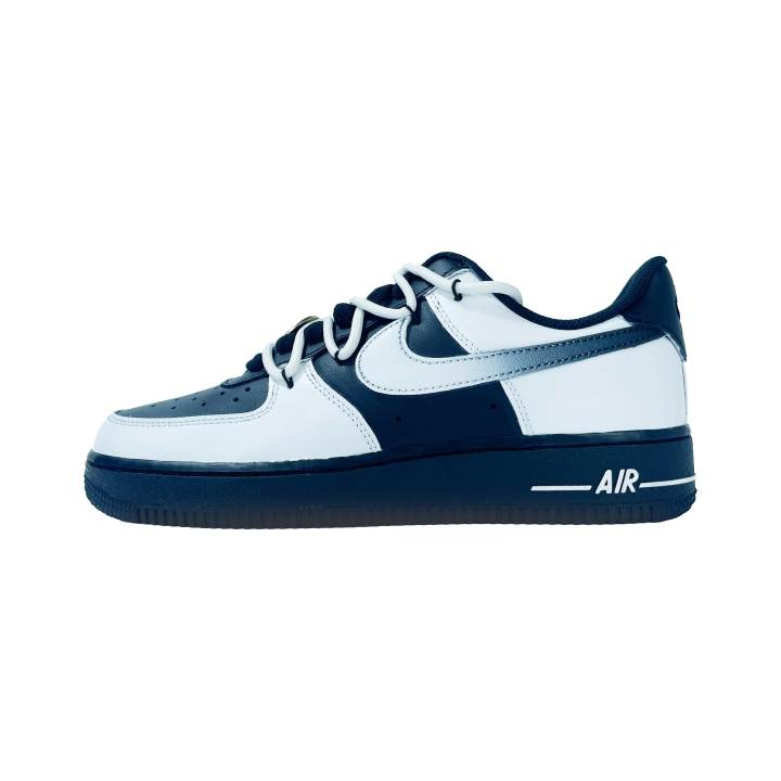Nike Nike Air Force 1 Slip Resistant Abrasion Resistant Low top Skateboard Shoes Unisex Black White