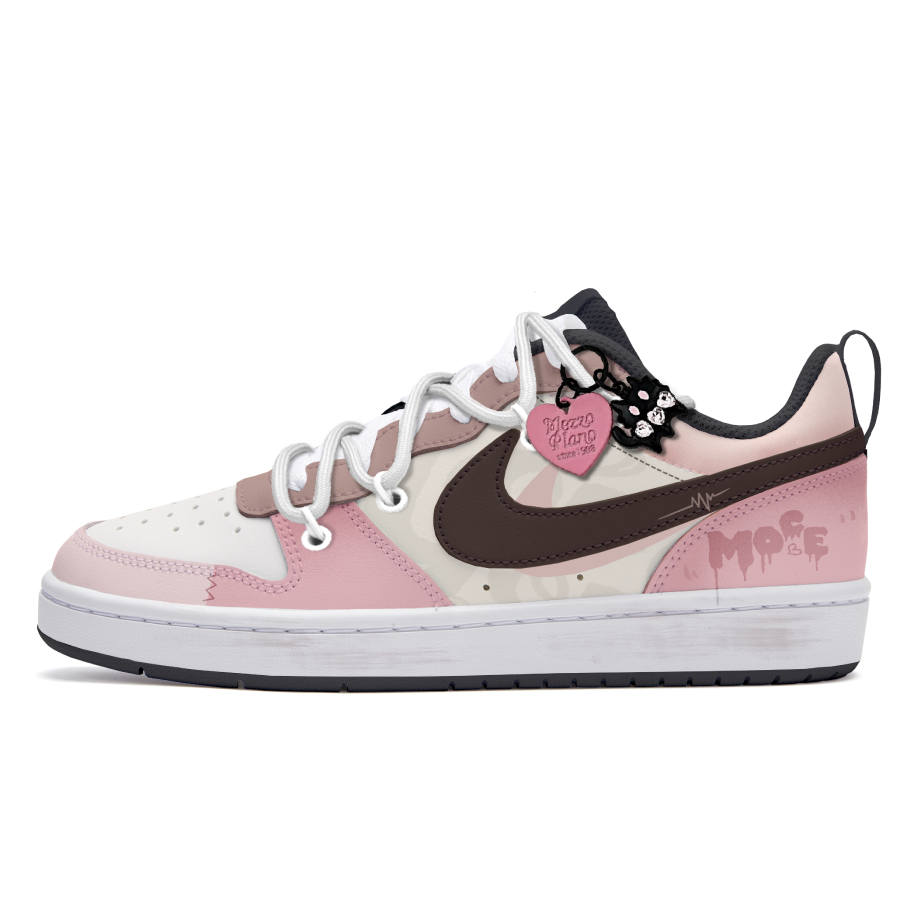 Nike Nike Court Borough Free Panda, Heart Signal Slip Resistant Abrasion Resistant Slip Resistant Abrasion Resistant Low top