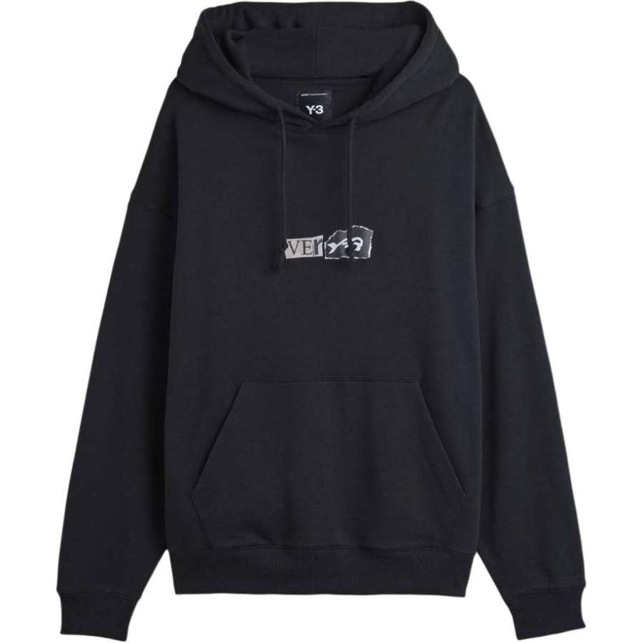 Y-3 Logo Printed Crewneck Hoodie