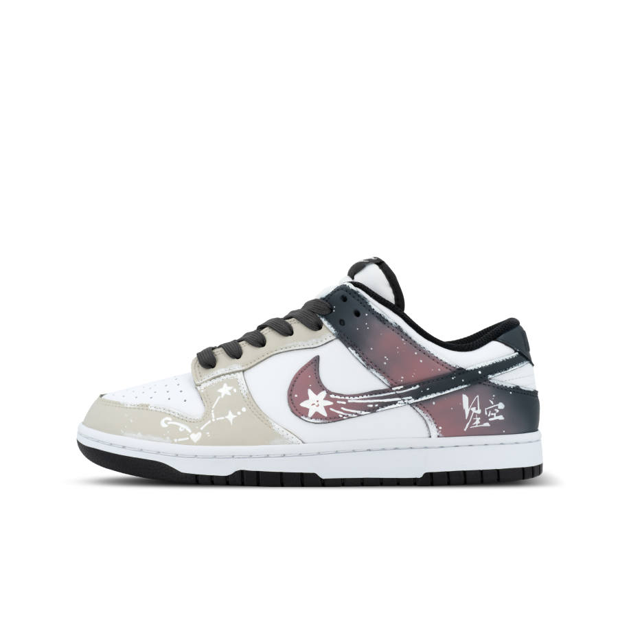 Nike Nike Dunk Panda, Tranquil Starry Sky Abrasion Resistant Low top Skateboard Shoes Unisex Black White