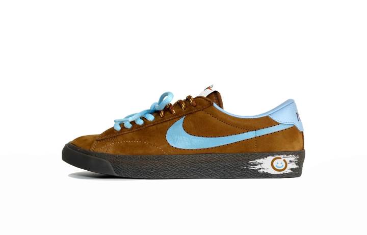 Nike Nike Tennis Classic Abrasion Resistant Low top Skateboard Shoes Unisex Twilight Blue