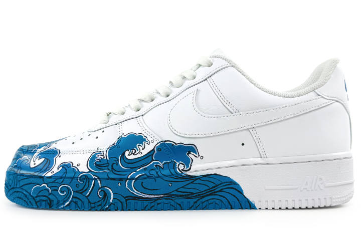 Nike Nike Air Force 1 Wave, Comfortable And Versatile Slip Resistant Abrasion Resistant Low top Skateboard Shoes Unisex