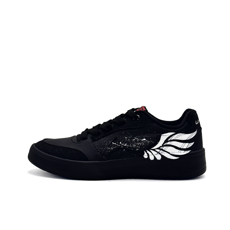 Li-Ning Li Ning Sycee V3 Slip Resistant, Abrasion Resistant, Height Increasing Low top Skateboard Shoes Men's Black White