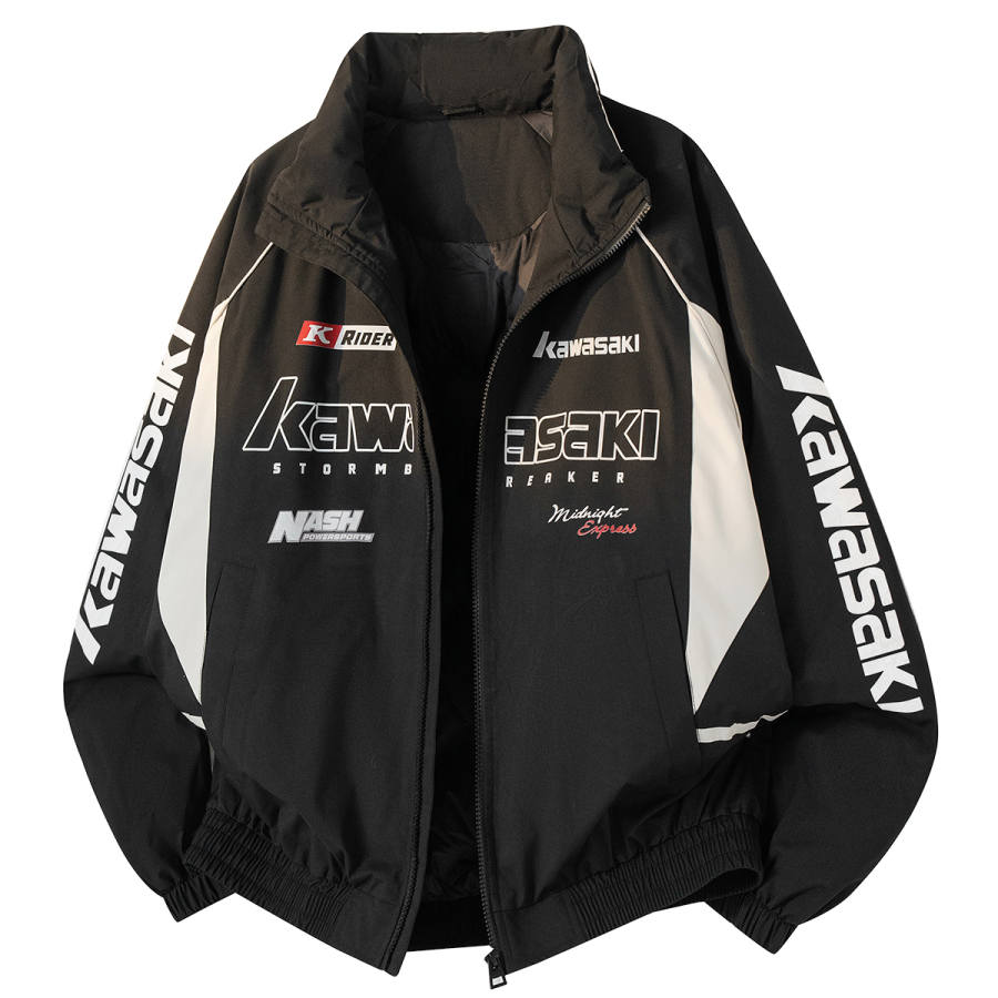 Kawasaki Down Jackets Unisex Stand Collar Thickened