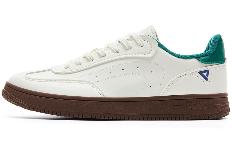 PEAK Coverage Cushioning Lightweight Low top Skateboard Shoes Women's Super Light White Green