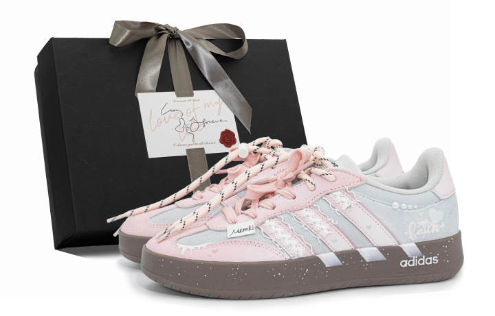 Adidas Adidas BARREDA Pink Heart Chapter MONE Made, Box Breathable Height Increasing Breathable Height Increasing Low top