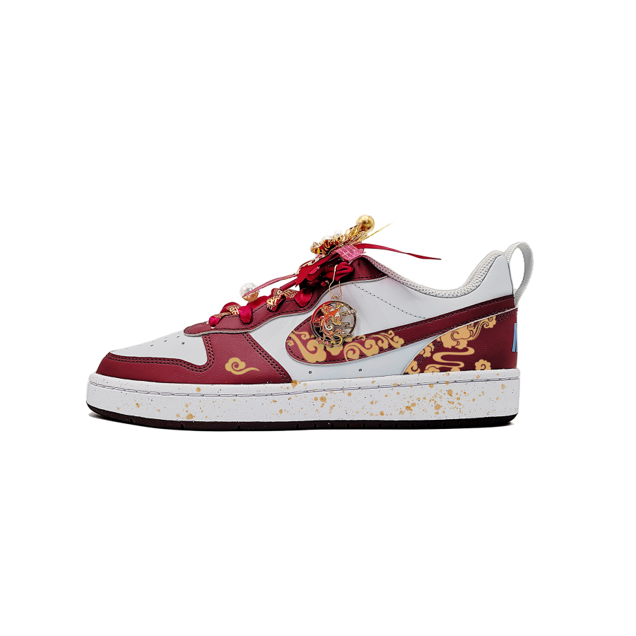 Nike Nike Court Borough Auspicious Clouds Auspicious Colors Cushioning Low top Skateboard Shoes Unisex
