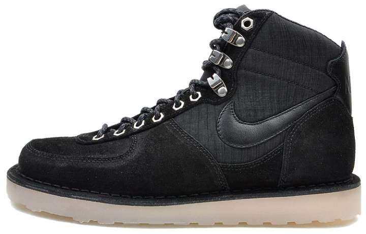 Nike Nike Air Approach Thermal Slip Resistant Cushioning Abrasion Resistant High top Skateboard Shoes Men's Black
