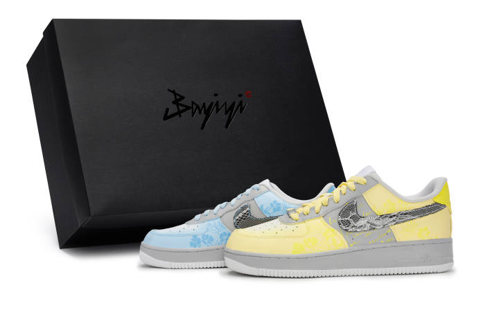 Nike Nike Air Force 1 Low top Skateboard Shoes Unisex Yellow