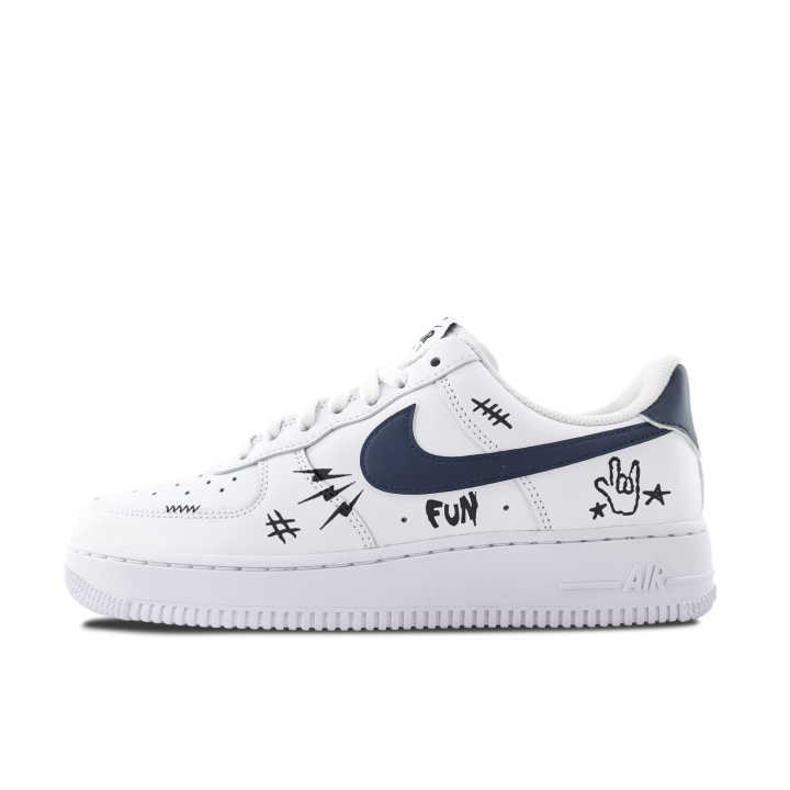 Nike Nike Air Force 1 Abrasion Resistant, Lightweight, And Breathable Low top Skateboard Shoes Men's White