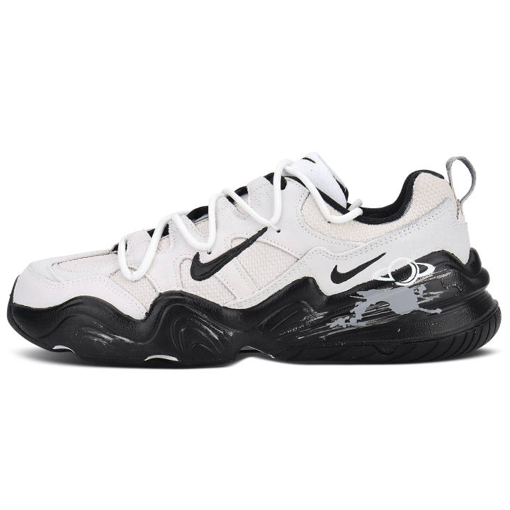 Nike Nike Tech Hera Akasagarbha Deconstruction Suede Cushioning Low top Casual Shoes Women's Gray White