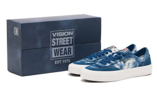 Vision Street Wear Flat Top Low top Skateboard Shoes Unisex Ink Blue