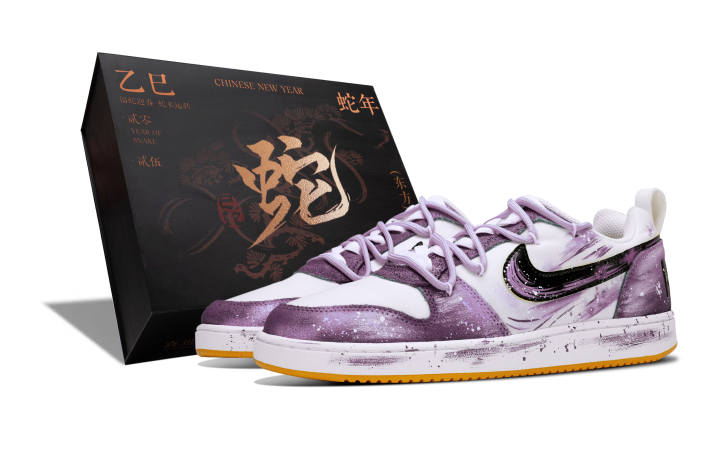 Nike Nike Court Borough Abrasion Resistant Low top Skateboard Shoes Men's Purple