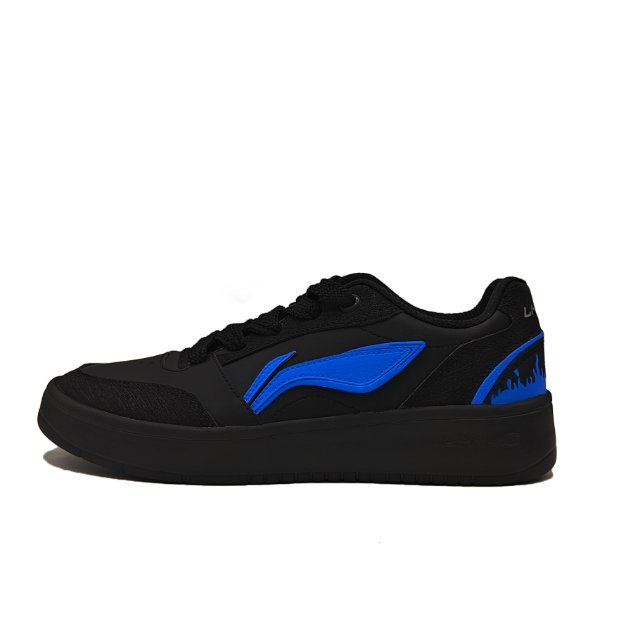 Li-Ning Li Ning Sycee V3 Slip Resistant, Abrasion Resistant, Lightweight Low top Skateboard Shoes Men's Black Blue