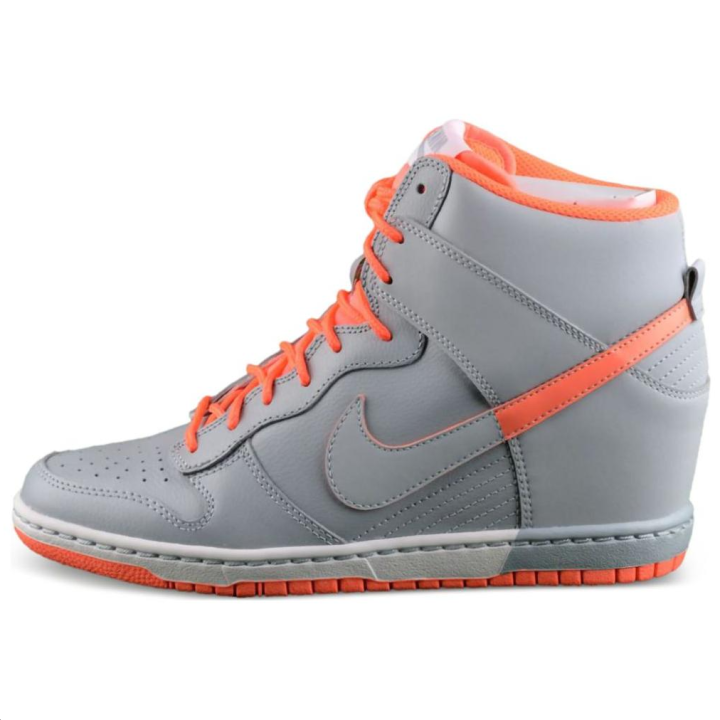 Nike Nike Dunk Slip Resistant Abrasion Resistant High top Skateboard Shoes Men's Gray