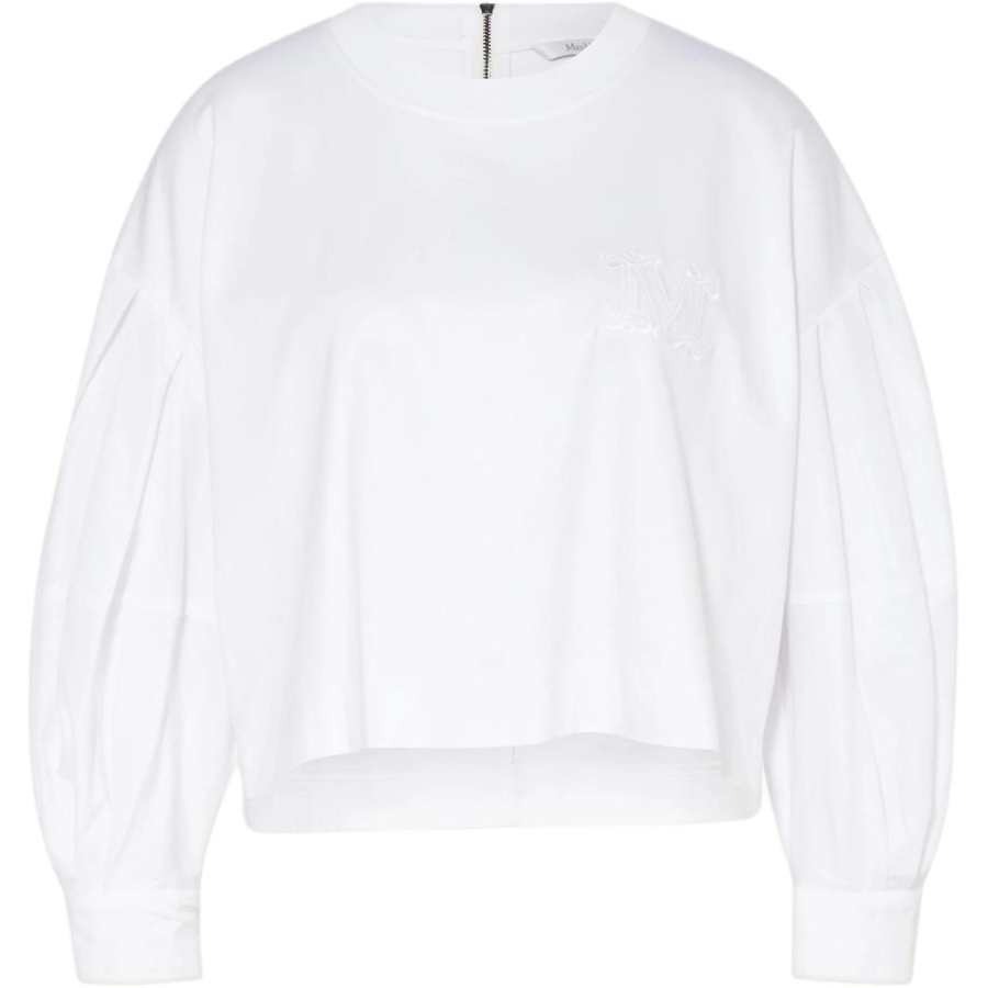 MaxMara MaxMara Dolly Crewneck Puff Sleeved Top