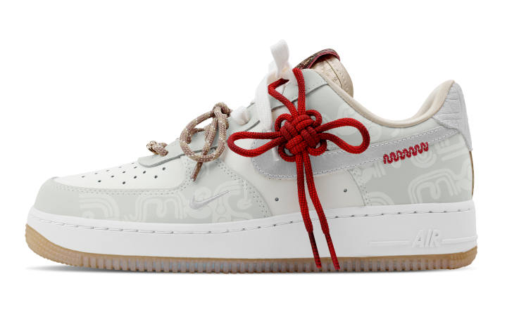 Nike Nike Air Force 1 Slip Resistant Low top Skateboard Shoes Women's Light Gray