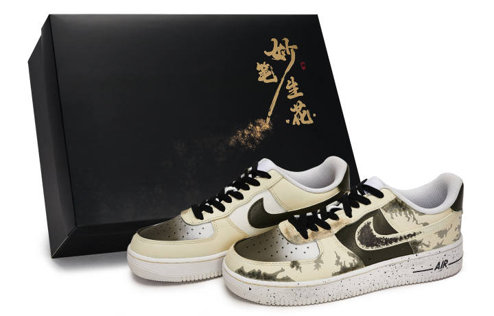 Nike Nike Air Force 1 Skateboard Shoes Unisex Low Top White/Yellow
