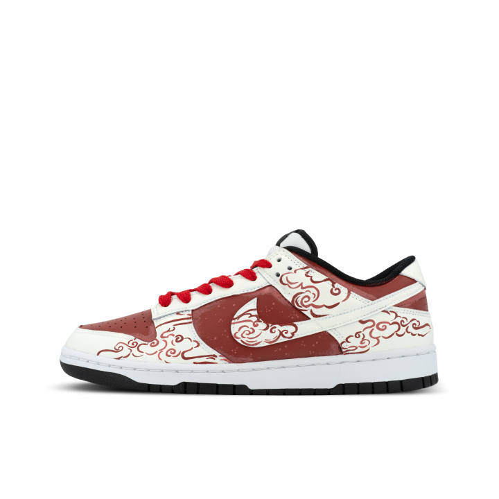 Nike Nike Dunk Gorilla Jiedian XJDD Red Smoke Leather Low top Skateboard Shoes Unisex Red White