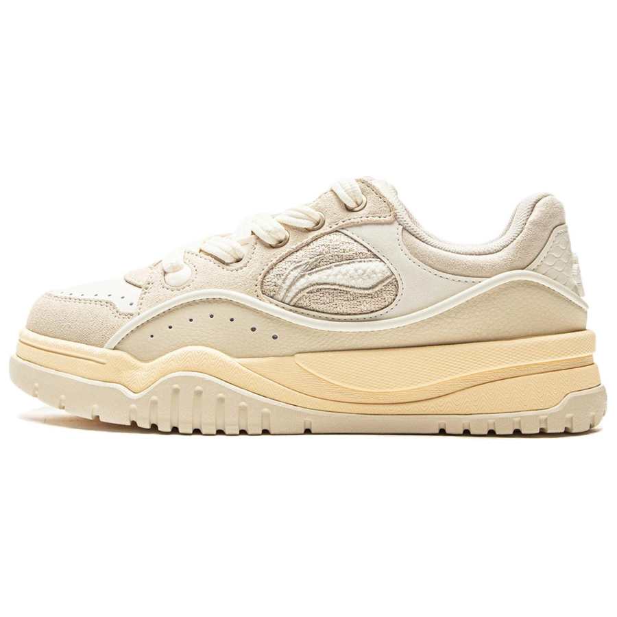 Li-Ning LiNing Boo Coverage Slip Resistant Cushioning Abrasion Resistant Lightweight Height Increasing Low top Skateboard Shoes