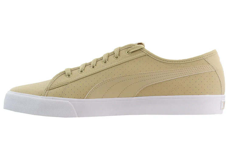PUMA Bari FP Synthetic Leather Balance Lightweight Balance Lightweight Low top Skateboard Shoes Unisex Beige