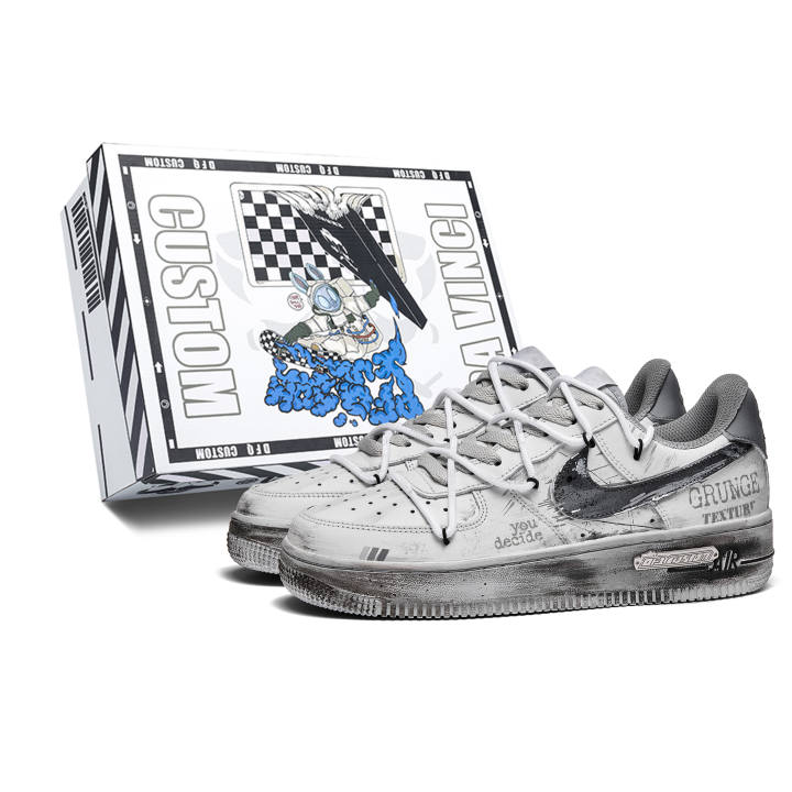 Nike Nike Air Force 1 Ash Heap, Box Cushioning Abrasion Resistant Cushioning, Wear Resistant Low top Skateboard Shoes Unisex