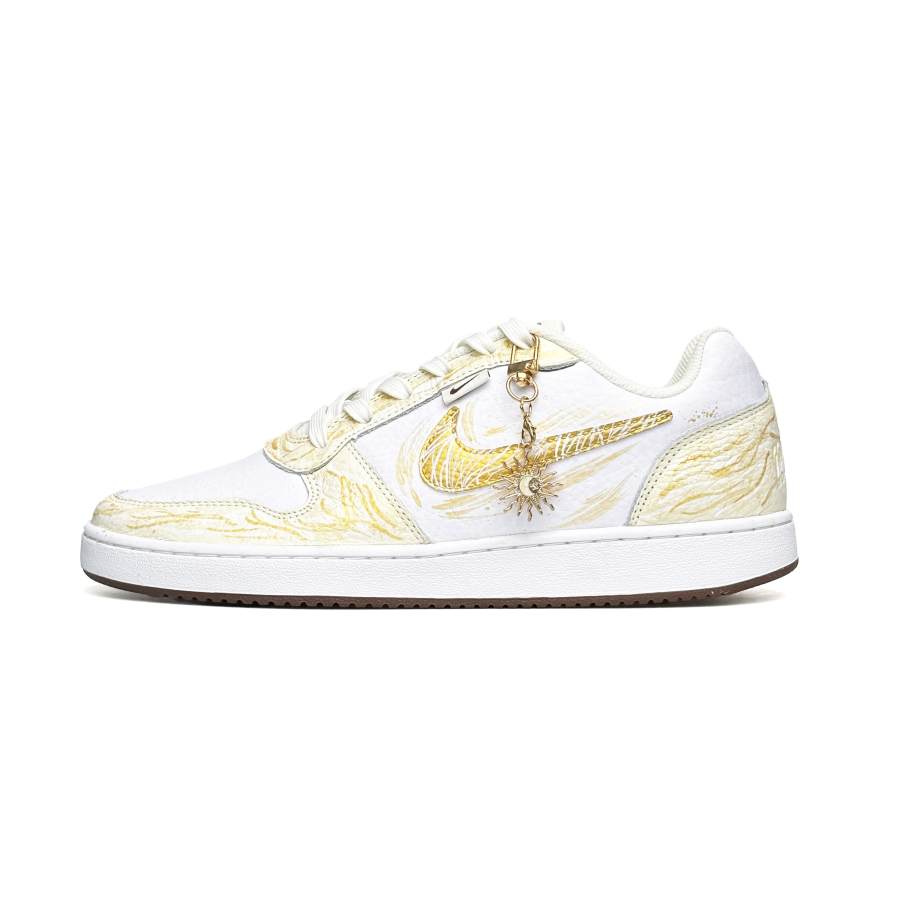 Nike Nike EBERNON WAO Slip Resistant Abrasion Resistant Low top Skateboard Shoes Men's Gold