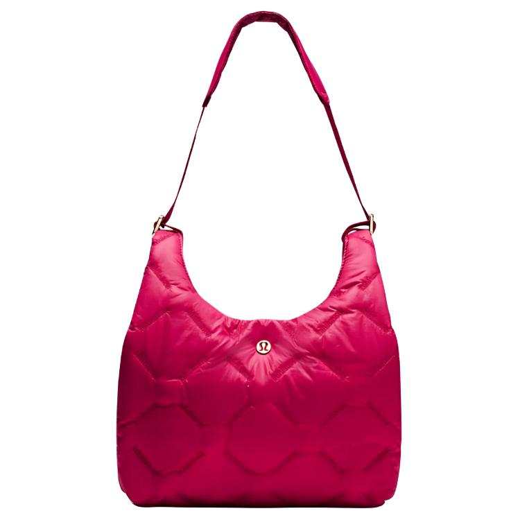 Lululemon Quilty Pleasures Nylon Shoulder Bag Mini Women's Berry