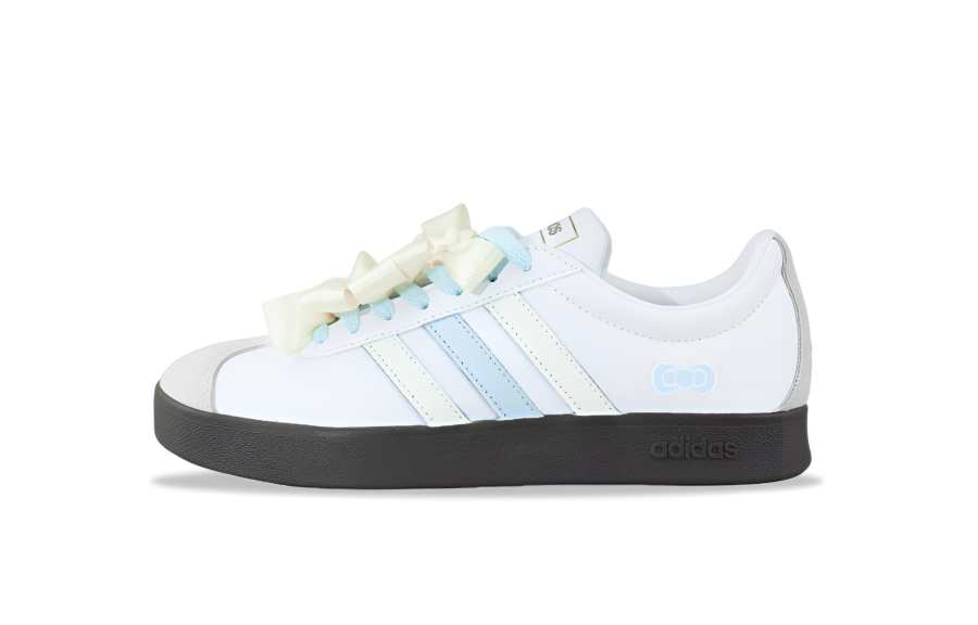Adidas Adidas VL COURT 2.0 Lightweight Low top Skateboard Shoes Unisex Beige Blue