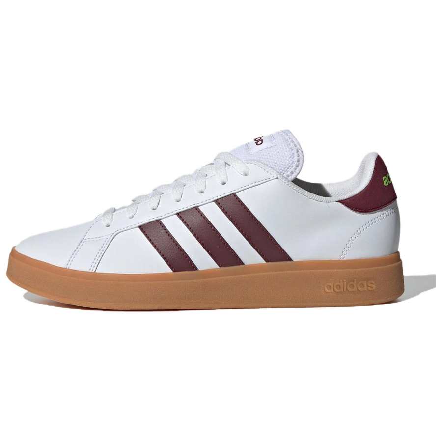 Adidas Adidas GRAND COURT Slip Resistant Abrasion Resistant Low top Skateboard Shoes Men's White