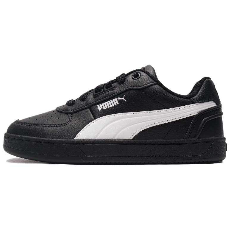 PUMA Caven 2.0 Split Cow Leather, Artificial Leather Breathable Low top Skateboard Shoes Men's Black