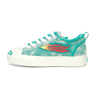 BURNING FLAME Abrasion Resistant Breathable Low top Skateboard Shoes Unisex