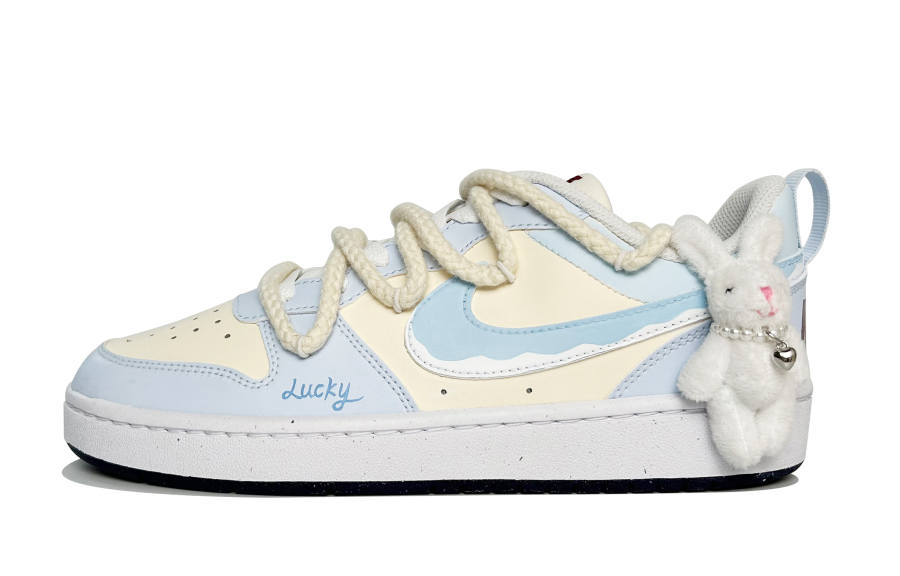 Nike Nike Court Borough Low Bunny Milk Candies Abrasion Resistant Slip Resistant Abrasion Resistant Slip Resistant Low top