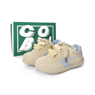 Cobx Cob Wear resistant And Lightweight Low top Skateboard Shoes Women's Yellow Blue