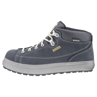 Bestard Urban Travel Slip Resistant, Abrasion Resistant, Waterproof Mid top Outdoor Shoes Women's Gray White