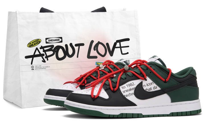 Nike Nike Dunk GS Red Alert Low top Skateboard Shoes Women's Black White Green