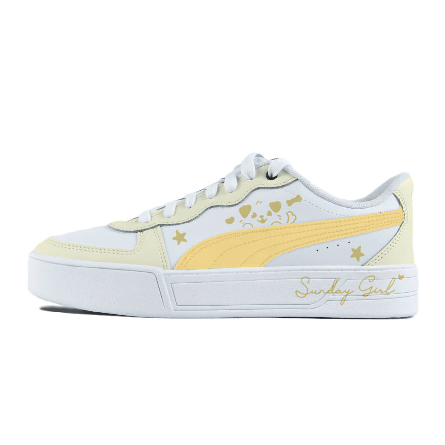 PUMA Skye Abrasion Resistant Balance Low top Skateboard Shoes Women's White