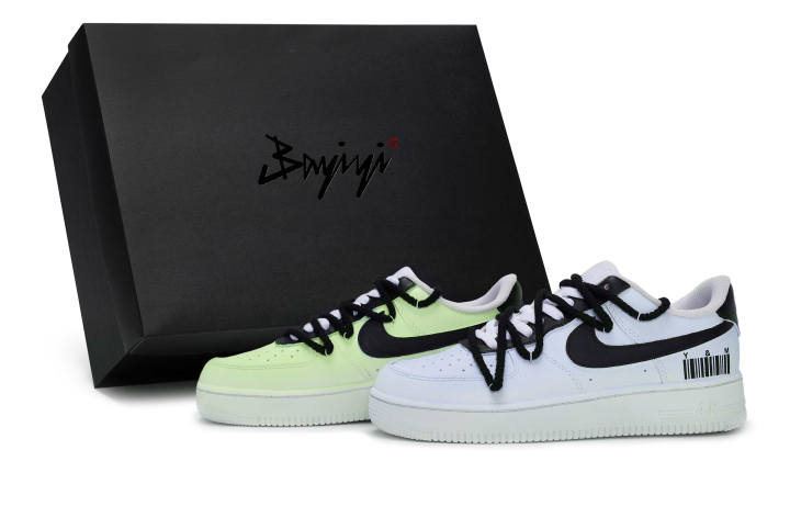 Nike Nike Air Force 1 811 Manufacturing, Double Shadow Wonderland Blue Green, Special Shoe Box Slip Resistant Slip Resistant
