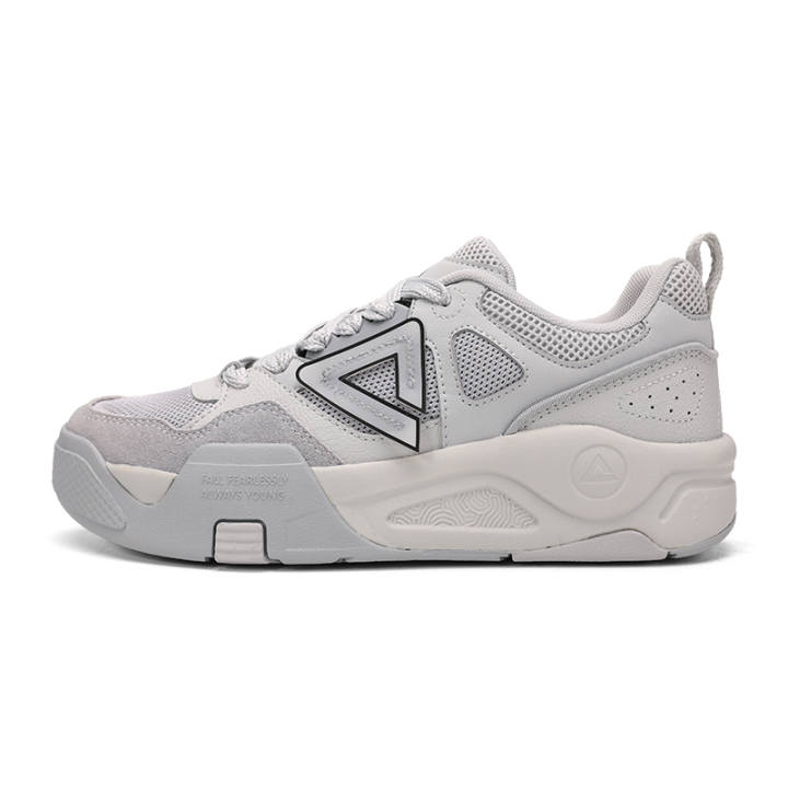 PEAK PEAK The Posture Is Extremely Leaping Skateboard Shoes Women's Low Top White