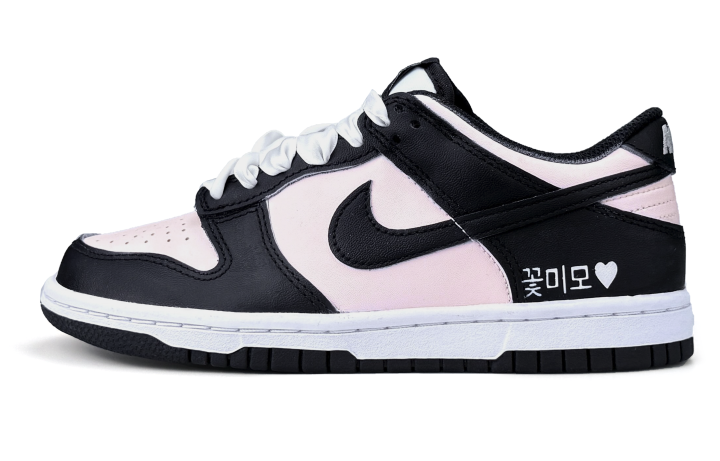 Nike Nike Dunk Abrasion Resistant Abrasion Resistant Low top Skateboard Shoes Unisex Black Pink