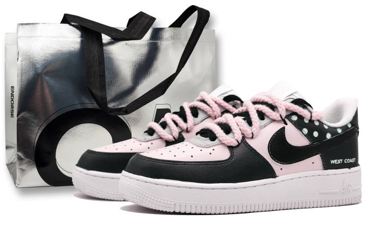 Nike Nike Air Force 1 Abrasion Resistant Abrasion Resistant Low top Skateboard Shoes Unisex Light Pink