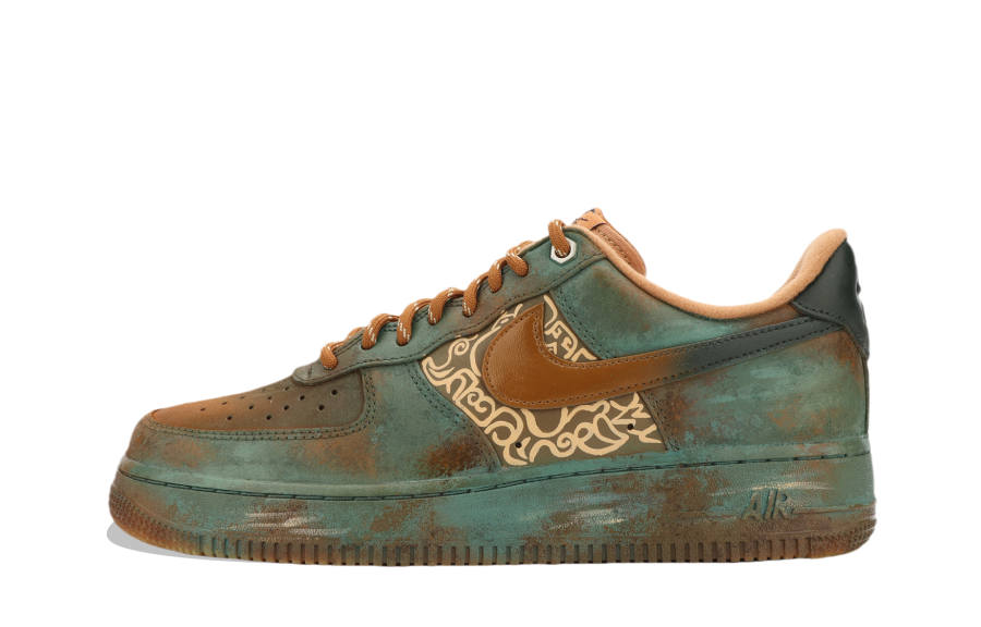 Nike Nike Air Force 1 Lv8 Jiangjin Moon, Bronze, Totem Abrasion Resistant Low top Skateboard Shoes Unisex Tan