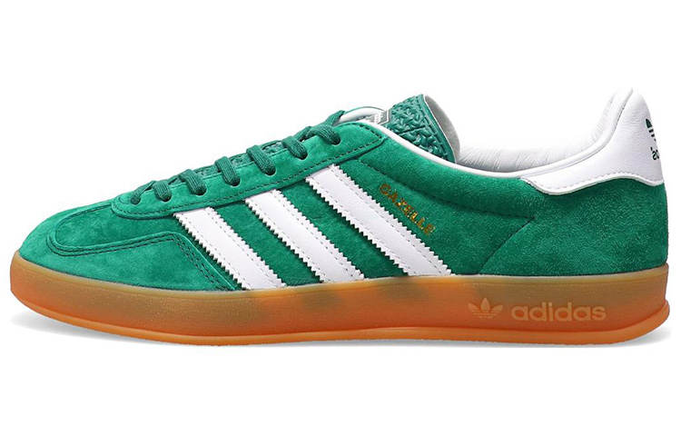 Adidas Originals GAZELLE INDOOR Comfortable Low top Skateboard Shoes Unisex Green White