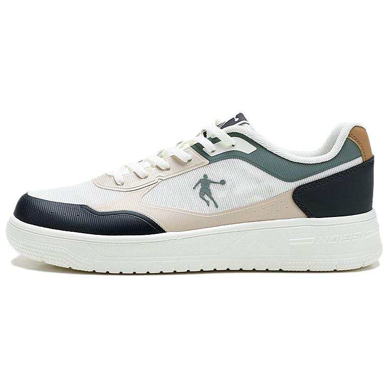 QIAODAN Quality Drying Slip Resistant, Lightweight, And Breathable Low top Skateboard Shoes Men's Ivory Birch Wood