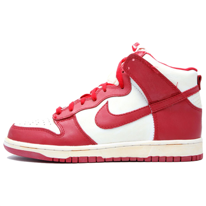 Nike Nike Dunk High top Skateboard Shoes Men's Red White